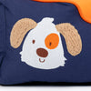 HUFT Woofie Classic Lounger Bed For Dog - Blue & Orange - Heads Up For Tails