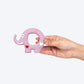 TLC Elephant Ring Squeaky Chew Toy For Dog - Purple