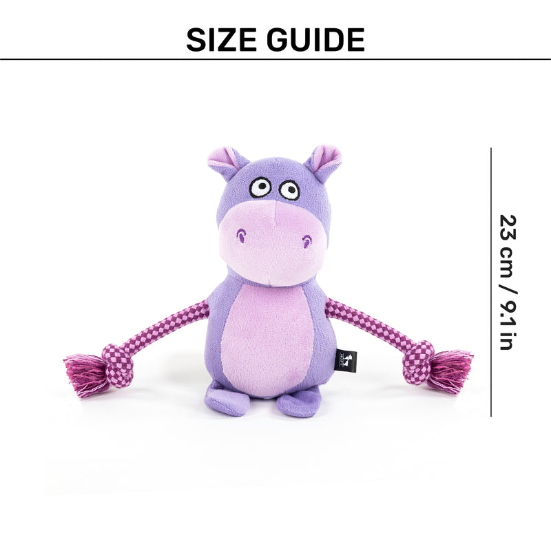 HUFT Harry The Hippo Plush Toy For Dog - Purple