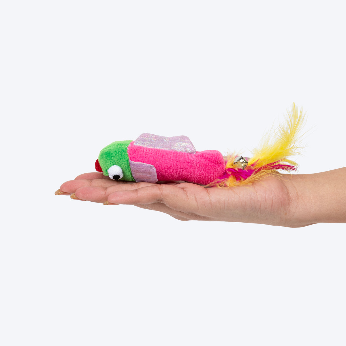 HUFT Fish Tales Plush Toy With Catnip For Cat - Multicolor - Set Of 2 - Heads Up For Tails