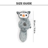 HUFT Hoot Loop Plush Toy For Dog - Grey