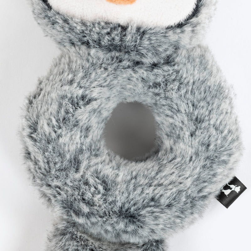 HUFT Hoot Loop Plush Toy For Dog - Grey