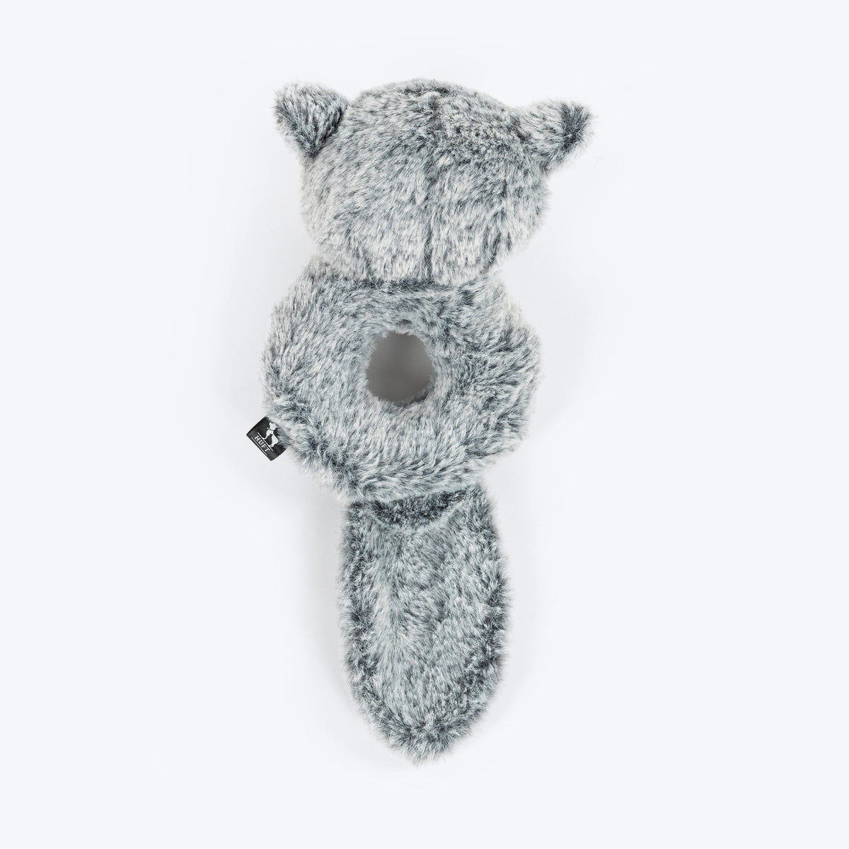 HUFT Hoot Loop Plush Toy For Dog - Grey