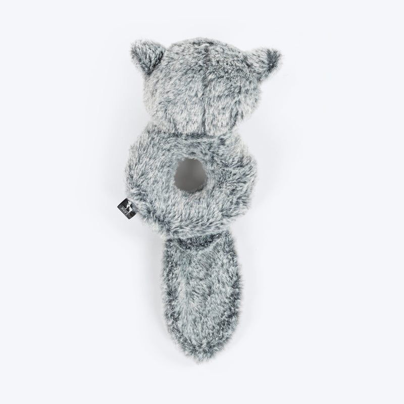 HUFT Hoot Loop Plush Toy For Dog - Grey