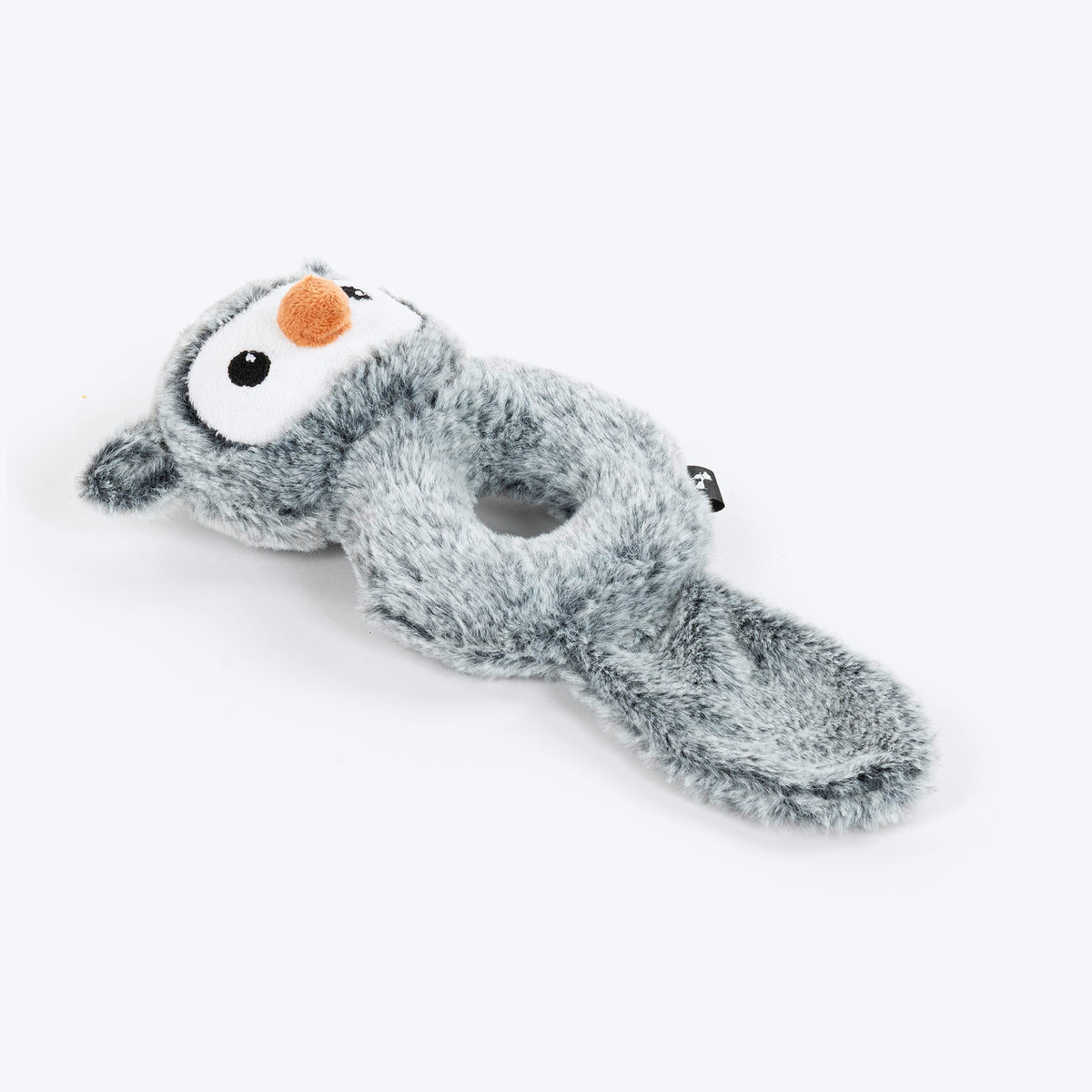 HUFT Hoot Loop Plush Toy For Dog - Grey