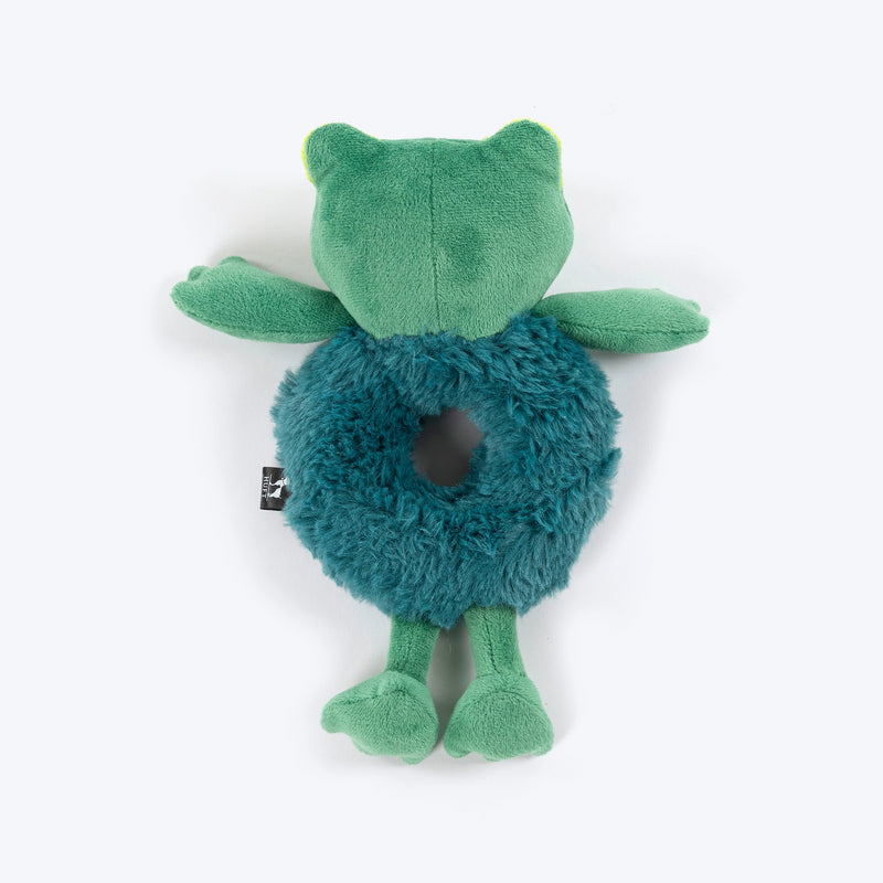 HUFT Froggy Loop Plush Toy For Dog - Green