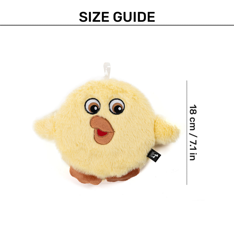 HUFT Squeaky Chick Plush Toy For Dog - Yellow