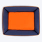 HUFT Woofie Classic Lounger Bed For Dog - Blue & Orange