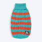 HUFT Snug Stripes Sweater For Cat - Turquoise & Orange