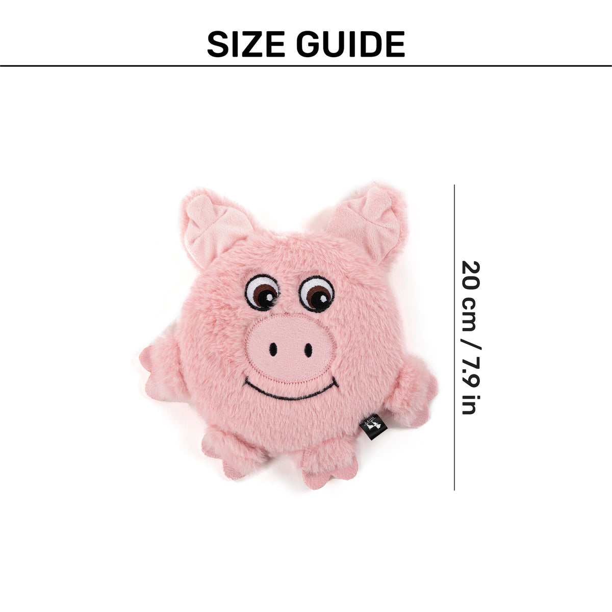 HUFT Squeaky Snout Plush Toy For Dog - Pink