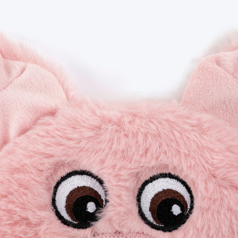 HUFT Squeaky Snout Plush Toy For Dog - Pink