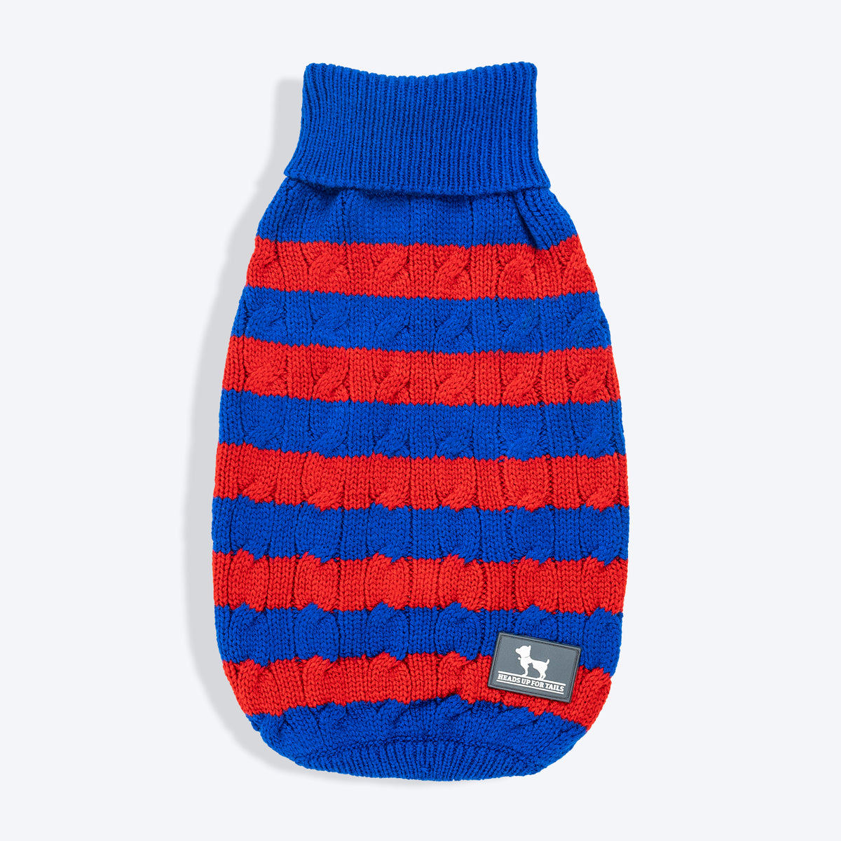 HUFT Snug Stripes Sweater For Cat - Blue & Red_01