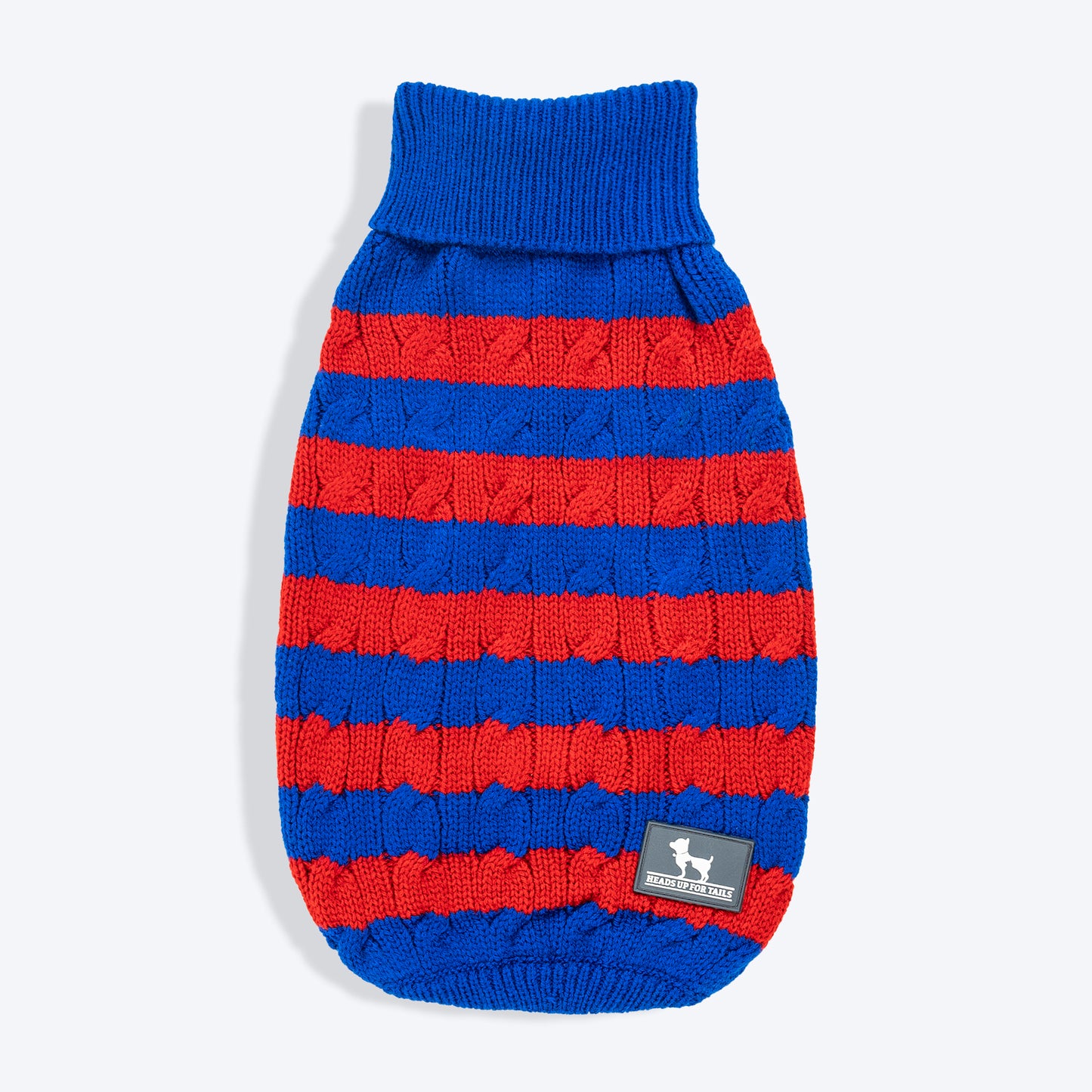 HUFT Snug Stripes Sweater For Cat - Blue & Red