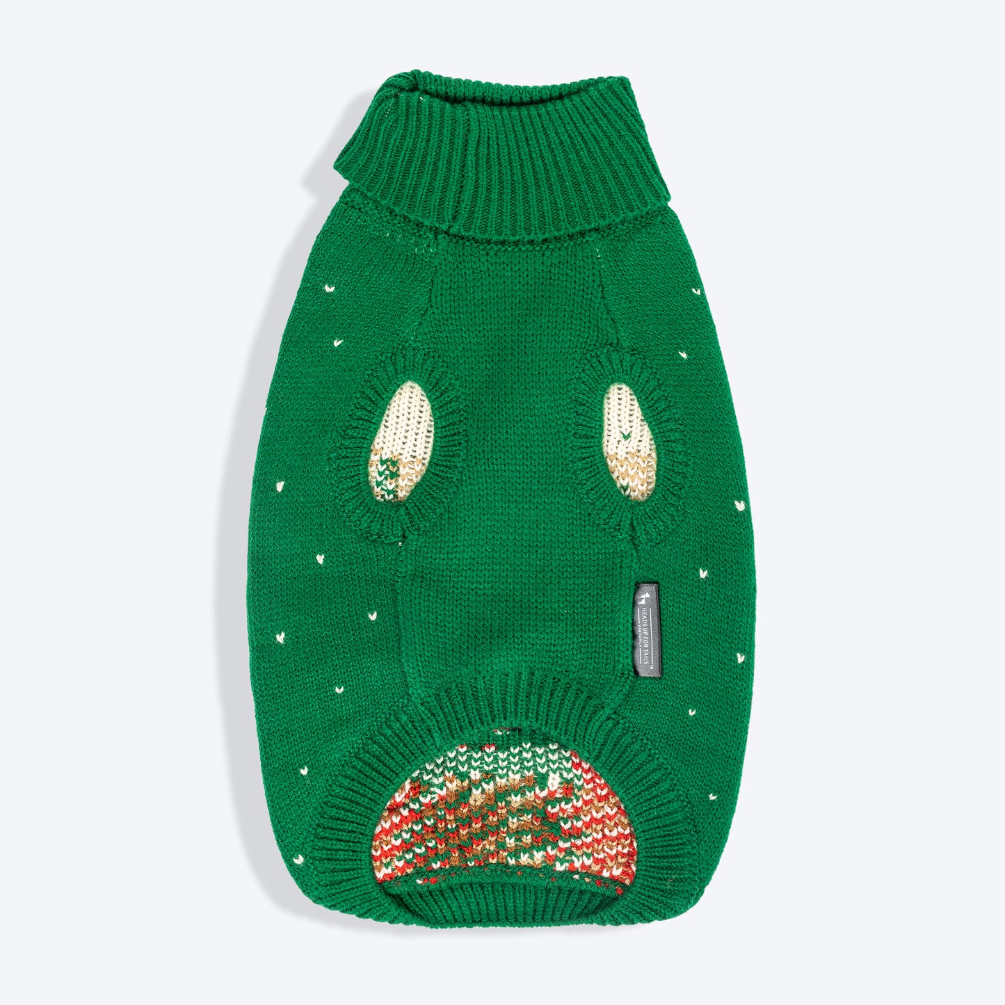 HUFT My Li'l Rudolph Sweater For Cat - Green