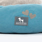 HUFT Dreamy Donut Bed For Cat & Puppy - Teal & Grey