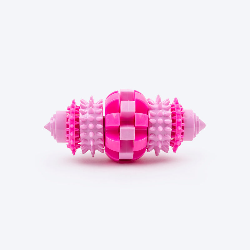 Dash Dog Rugged Rugby Chew Toy For Dog - Pink - Heads Up For Tails
