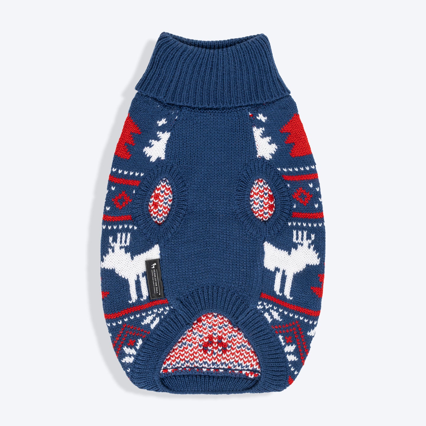 HUFT Snow Dashers Sweater For Cat - Navy Blue