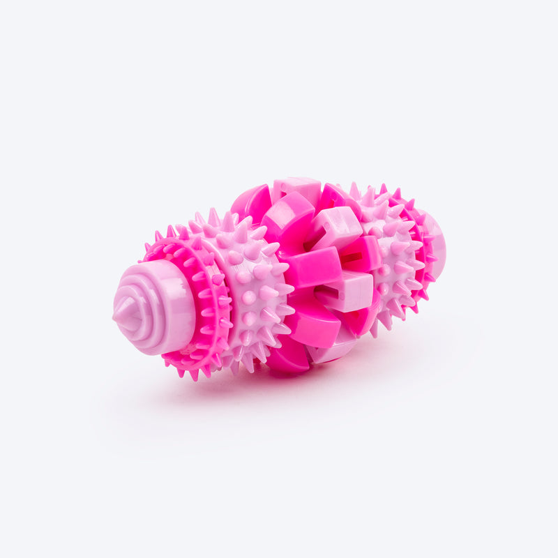 Dash Dog Rugged Rugby Chew Toy For Dog - Pink - Heads Up For Tails