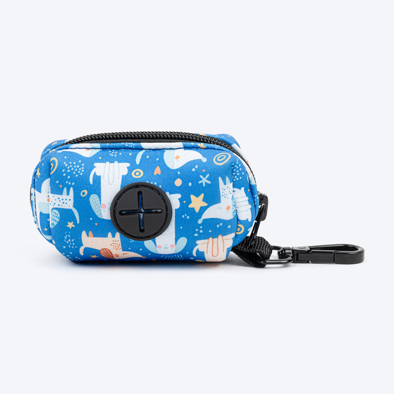 HUFT Twinkle Tails Waste Bag Dispenser For Dog & Cat - Blue - Heads Up For Tails
