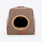 HUFT Furbulous Tent Bed For Cat - Brown & Beige