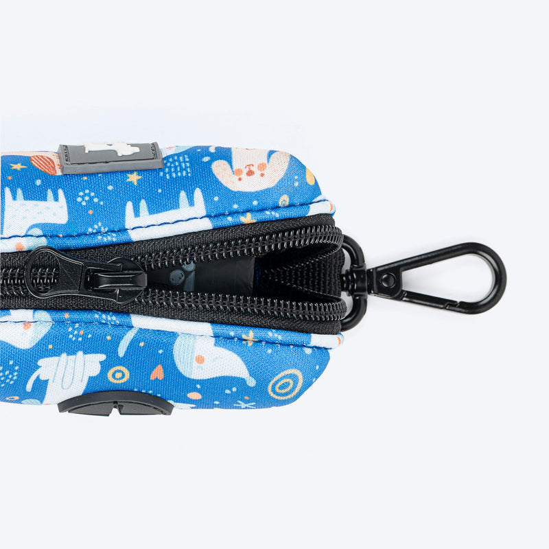 HUFT Twinkle Tails Waste Bag Dispenser For Dog & Cat - Blue - Heads Up For Tails