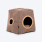 HUFT Furbulous Tent Bed For Cat - Brown & Beige