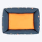 HUFT Dogs in Bloom Lounger Bed For Dog - Navy Blue - Heads Up For Tails