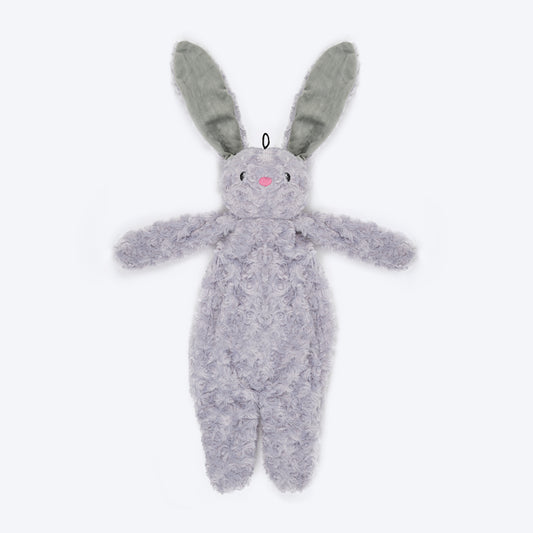 HUFT Bubbly Bunny Plush Toy For Dog - Grey