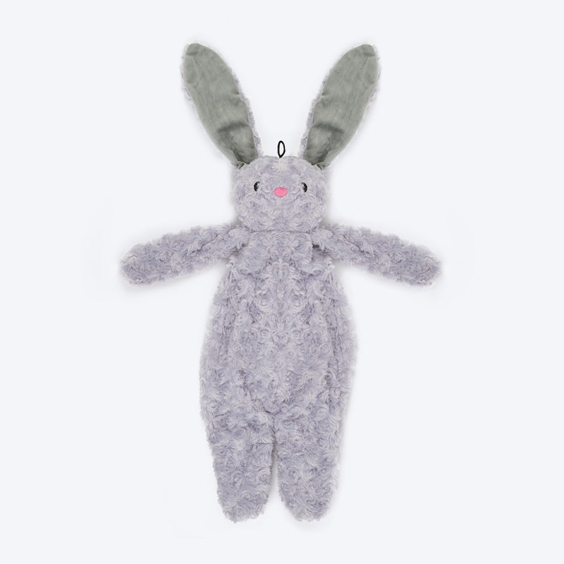 HUFT Bubbly Bunny Plush Toy For Dog - Grey - Heads Up For Tails