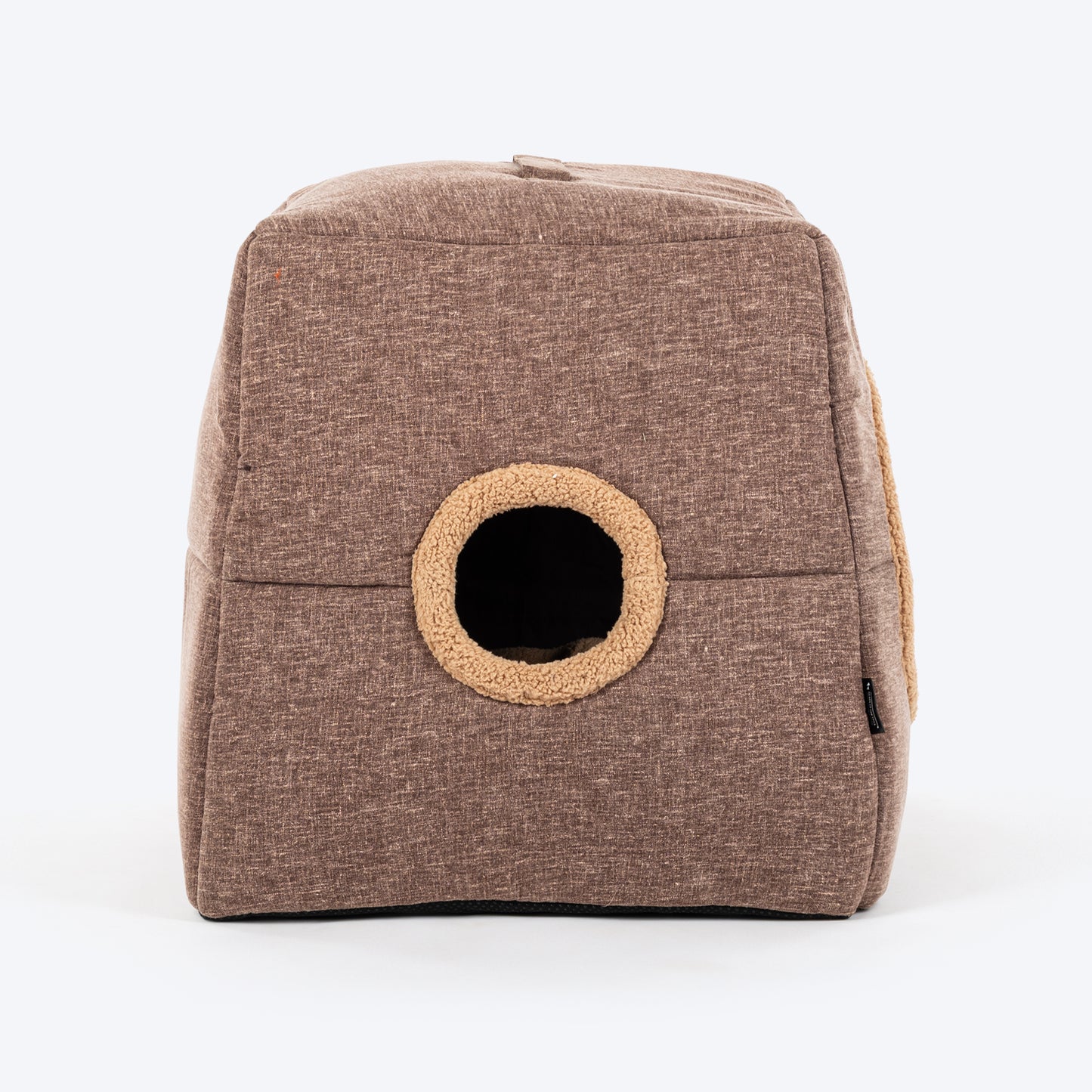 HUFT Furbulous Tent Bed For Cat - Brown & Beige
