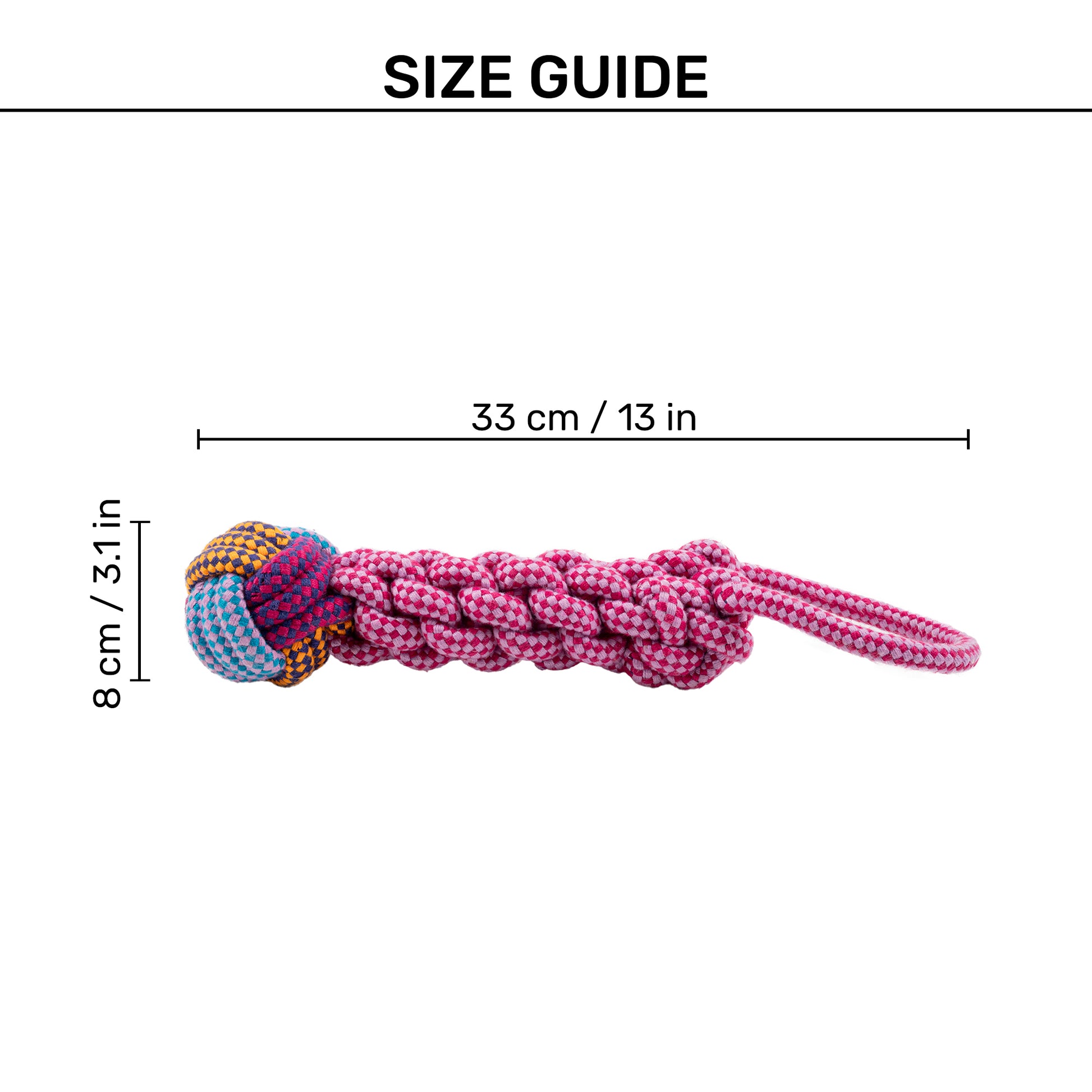 Dash Dog Knots of Fun Rope Toy For Dog - Pink_07