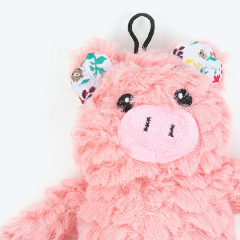 HUFT Precious Piggy Plush Toy For Dog - Pink - Heads Up For Tails