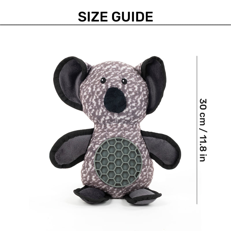 Dash Dog Curious Koala Interactive Toy For Dog - Grey