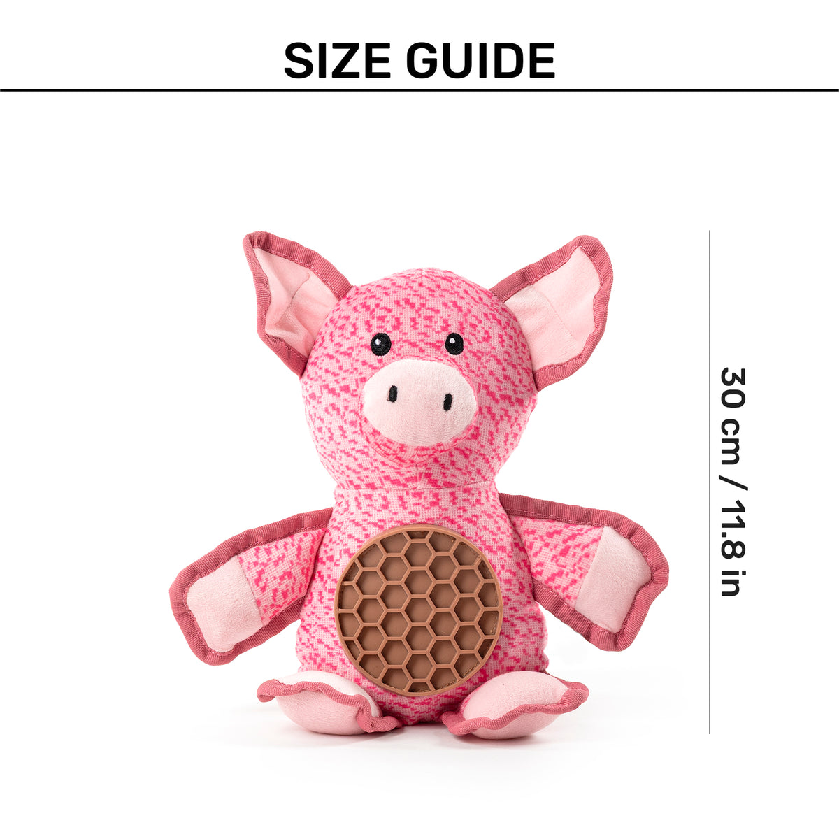 Dash Dog Squeaky Pig Interactive Toy For Dog - Pink
