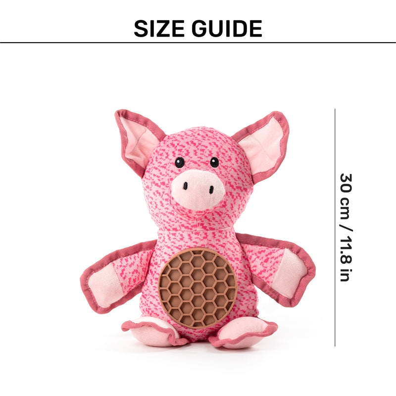 Dash Dog Squeaky Pig Interactive Toy For Dog - Pink