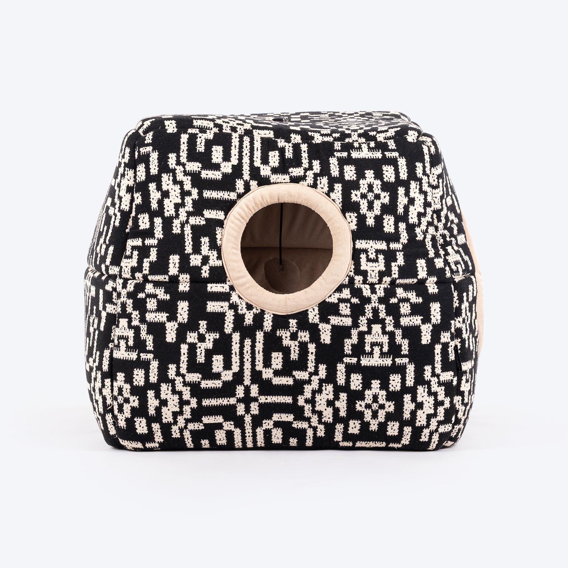 HUFT Furbulous Tent Bed For Cat - Black & White - Heads Up For Tails