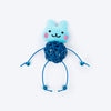 HUFT Furry Frenzy Interactive Toy For Cat - Blue - Set Of 3 - Heads Up For Tails