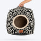HUFT Furbulous Tent Bed For Cat - Black & White - Heads Up For Tails