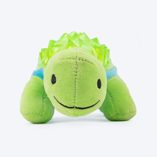 Dash Dog Turtle Tori Chew Toy For Dog - Green