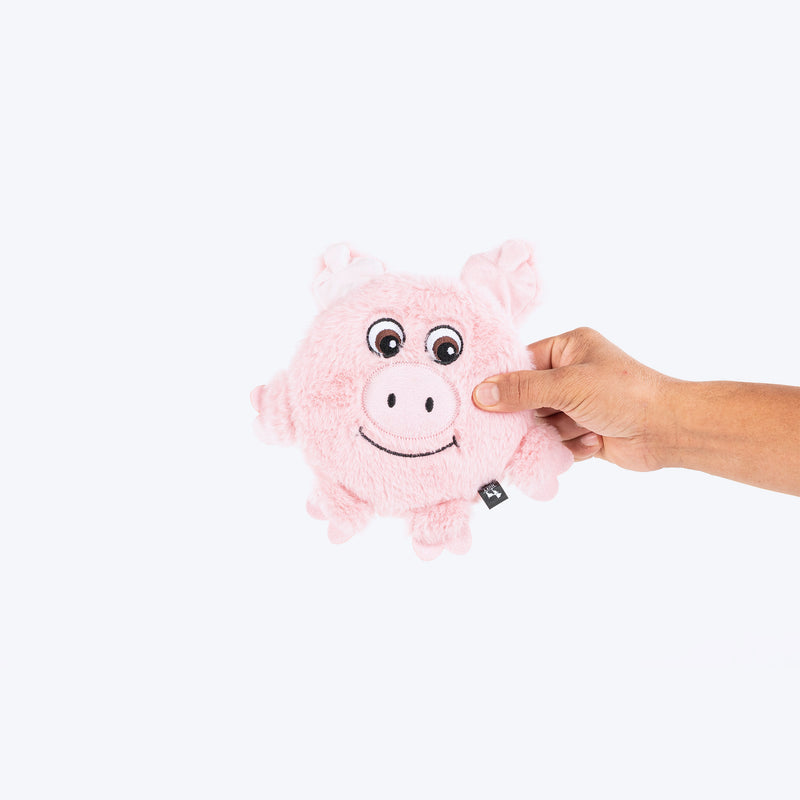 HUFT Squeaky Snout Plush Toy For Dog - Pink
