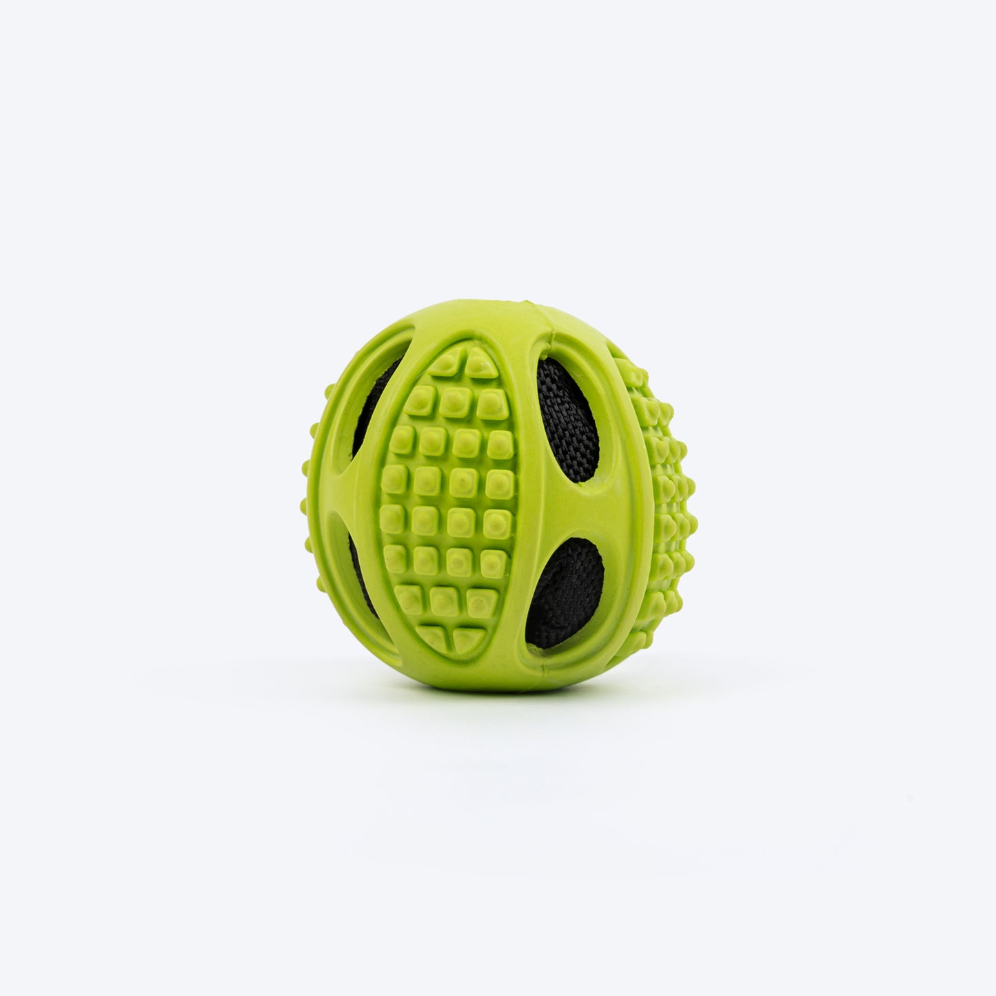 HUFT Crinkly Rubber Ball Chew Toy For Dog - Green