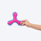 Dash Dog Fun-Time Frisbee Chew Toy For Dog  - Pink & Blue