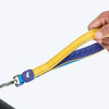 Dash Dog Dual Handle Leash For Dog - Royal Blue & Yellow