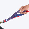 Dash Dog Dual Handle Leash For Dog - Red & Purple