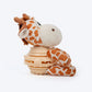 Dash Dog Giraffe Gary Chew Toy For Dog - Beige & Brown