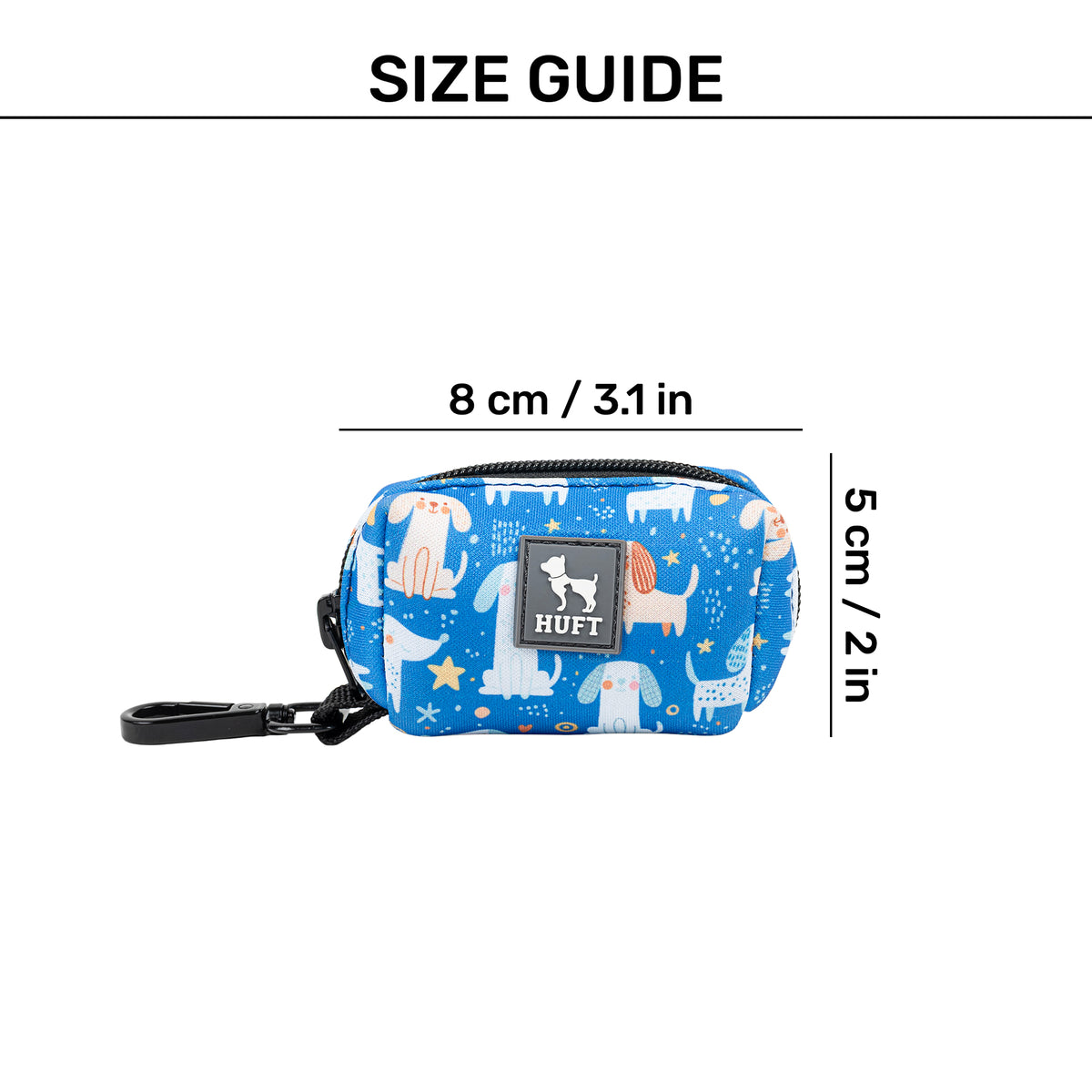 HUFT Twinkle Tails Waste Bag Dispenser For Dog & Cat - Blue - Heads Up For Tails