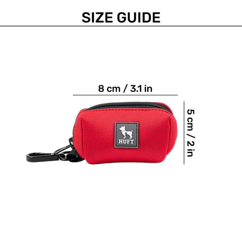HUFT Waste Bag Dispenser For Dog & Cat - Red - Heads Up For Tails