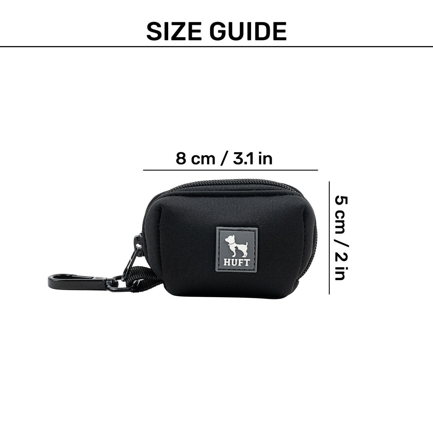 HUFT Waste Bag Dispenser For Dog & Cat - Black