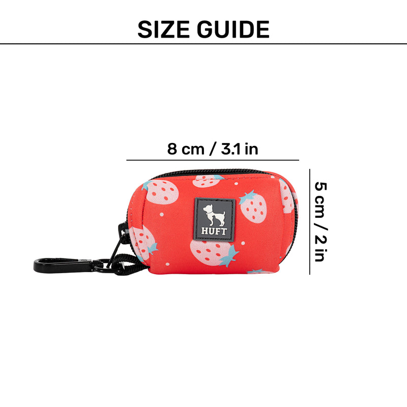 HUFT Berry Bliss Waste Bag Dispenser For Dog & Cat - Red - Heads Up For Tails