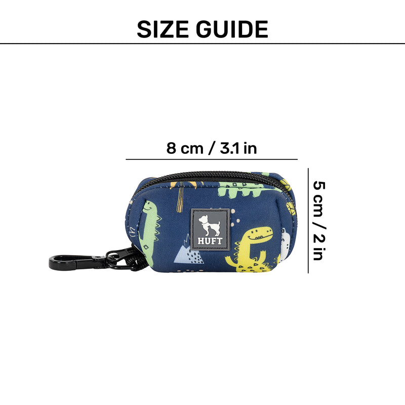 HUFT Dino Land Waste Bag Dispenser For Dog & Cat - Blue - Heads Up For Tails